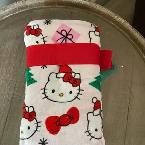 Hello Kitty Red and White Bath Towel